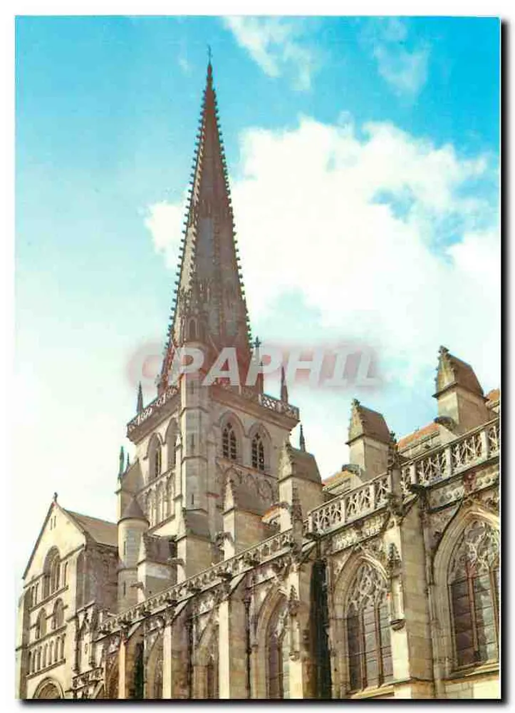 Autun - Catedral de São Lazaro — A torre (século XV) — Edições GAUD 77950 - Frente