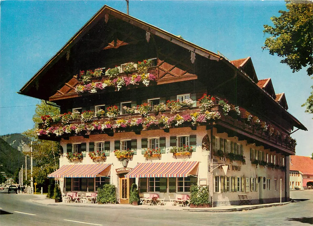 Hotel Wolf — Oberammergau — editor Dr. Greiff - Frente