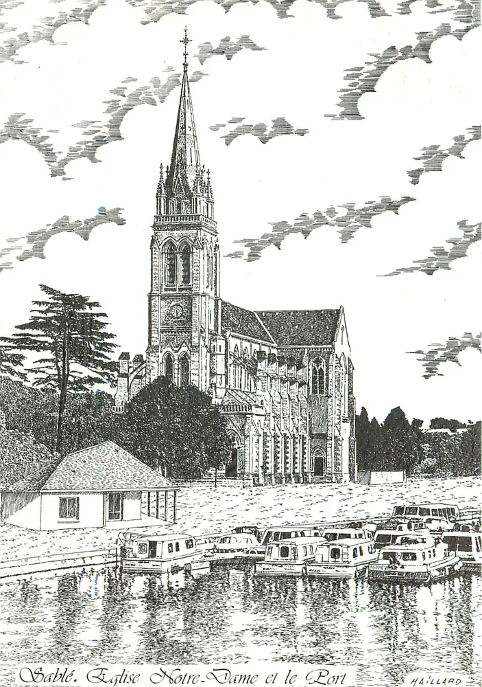 Sable, Kerk Notre-Dame en het Haven — HAÏLLARD - Voorkant