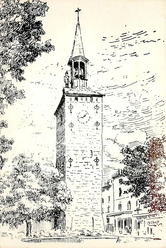 Torre da Igreja de Saint-Hamans — Romans Drôme — Edições Le Grand Parc - Frente