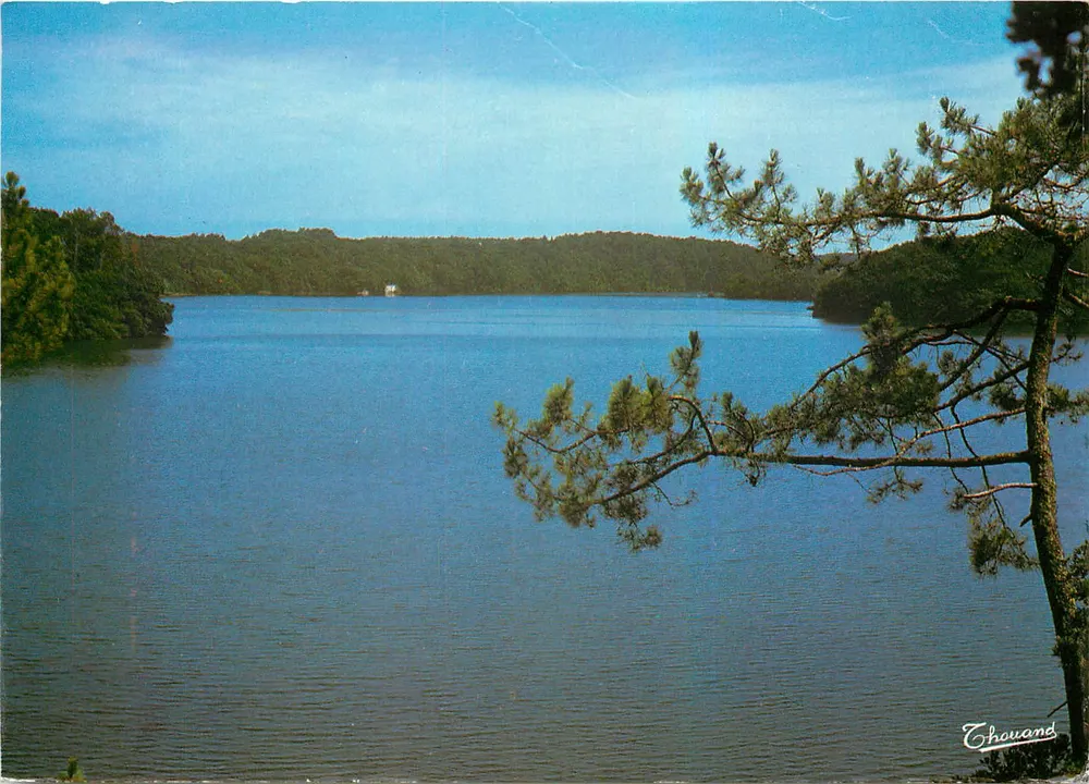 Lago de Yrieu em Labenne — vista panorâmica — Edições Chauvand, n° 401003 - Frente