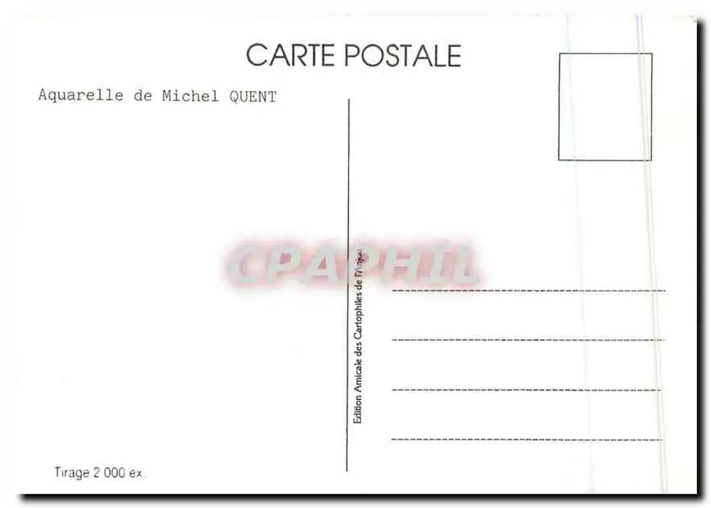 Moinho de vento — cena de aldeia — 11º Salão da Carta Postal, n°11 - Verso