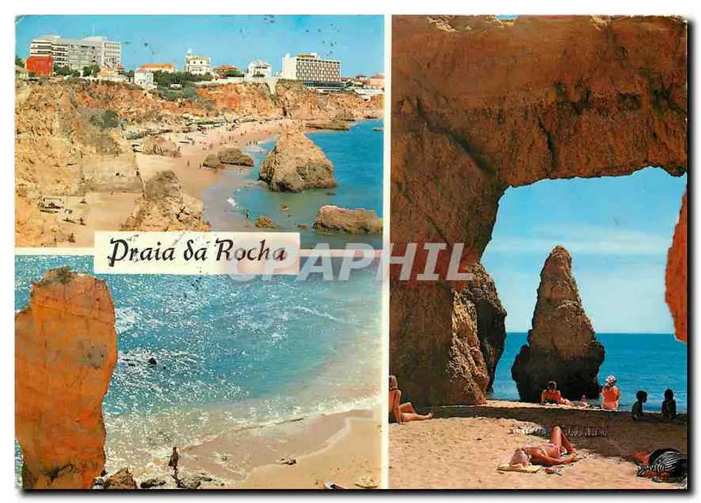 Praia da Rocha — Algarve, Portugal — editor não identificado, n° de série 095 - Frente