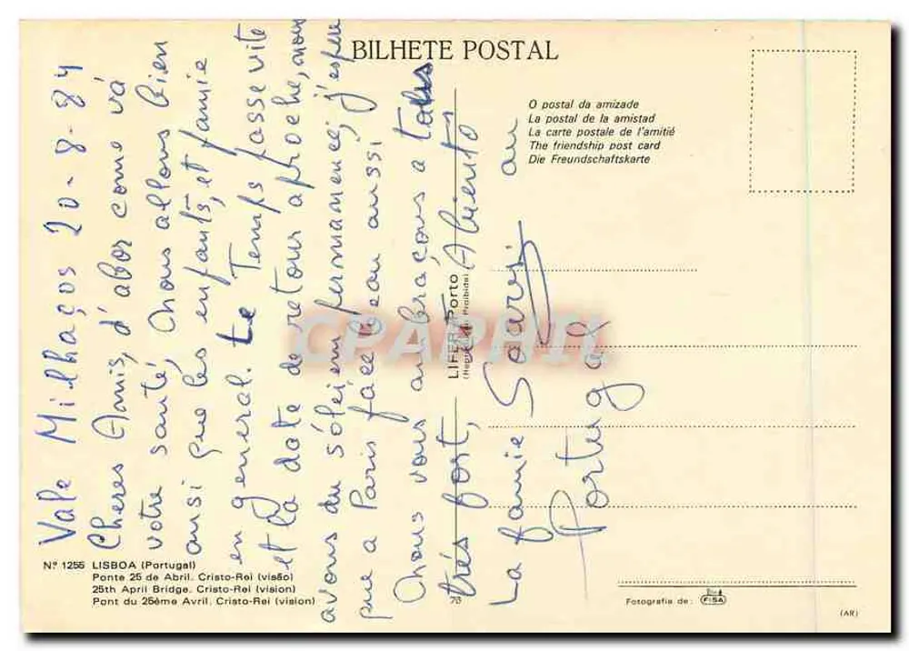 पोंटे 25 डी अब्रिल — क्रिस्टो रेई (दृश्य) — लीफर टोरो - पीछे