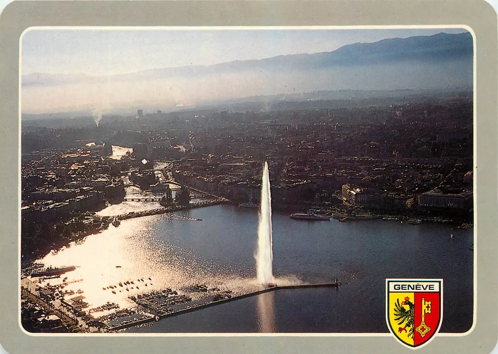 Genève — A fonte de Jet d'Eau — Edições Héliocolor - Frente