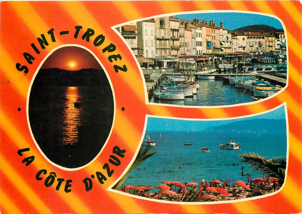 Saint-Tropez — A Costa do Azul — Edições Azur - Frente