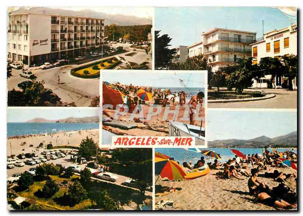 Argelès-sur-Mer — Ansicht der Küste — Gesellschaft der Ansichtskarten APA-POUX - Vorderseite
