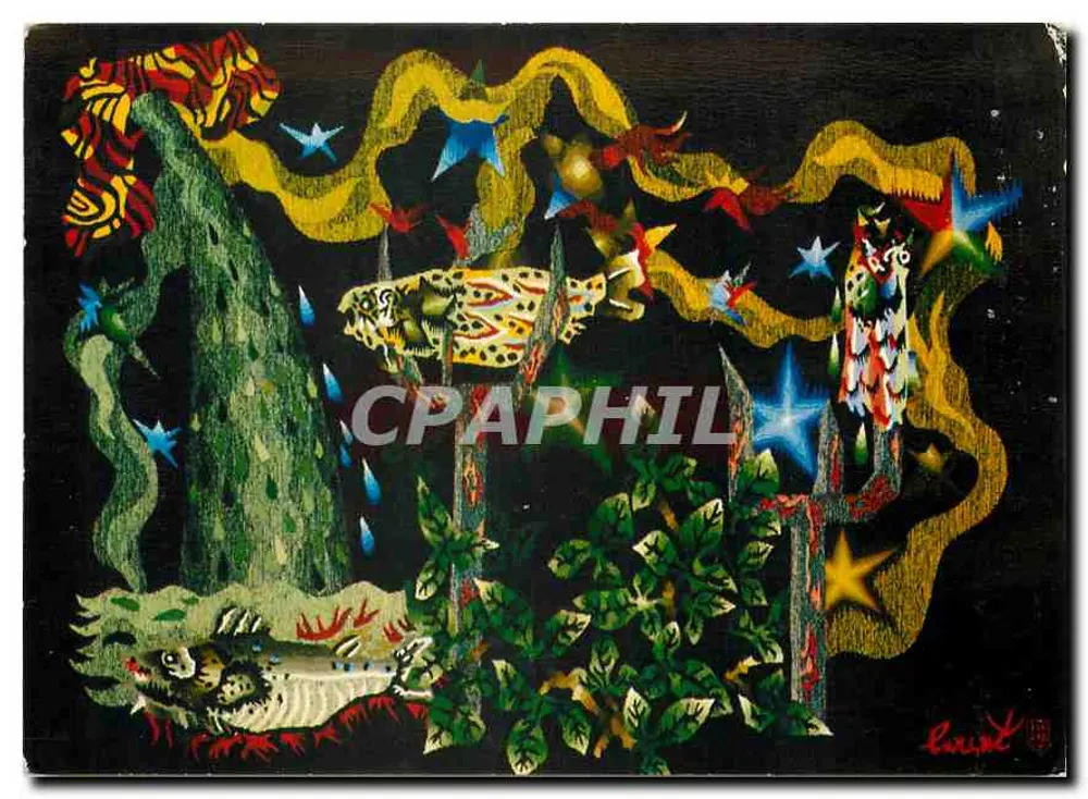 Cachoeira — Tapeçaria 1964 — Jean Bursat - Frente