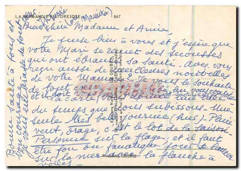 नॉर्मैंडी के तट — सूर्य और तूफान के बीच विपरीतता — एमी - पीछे