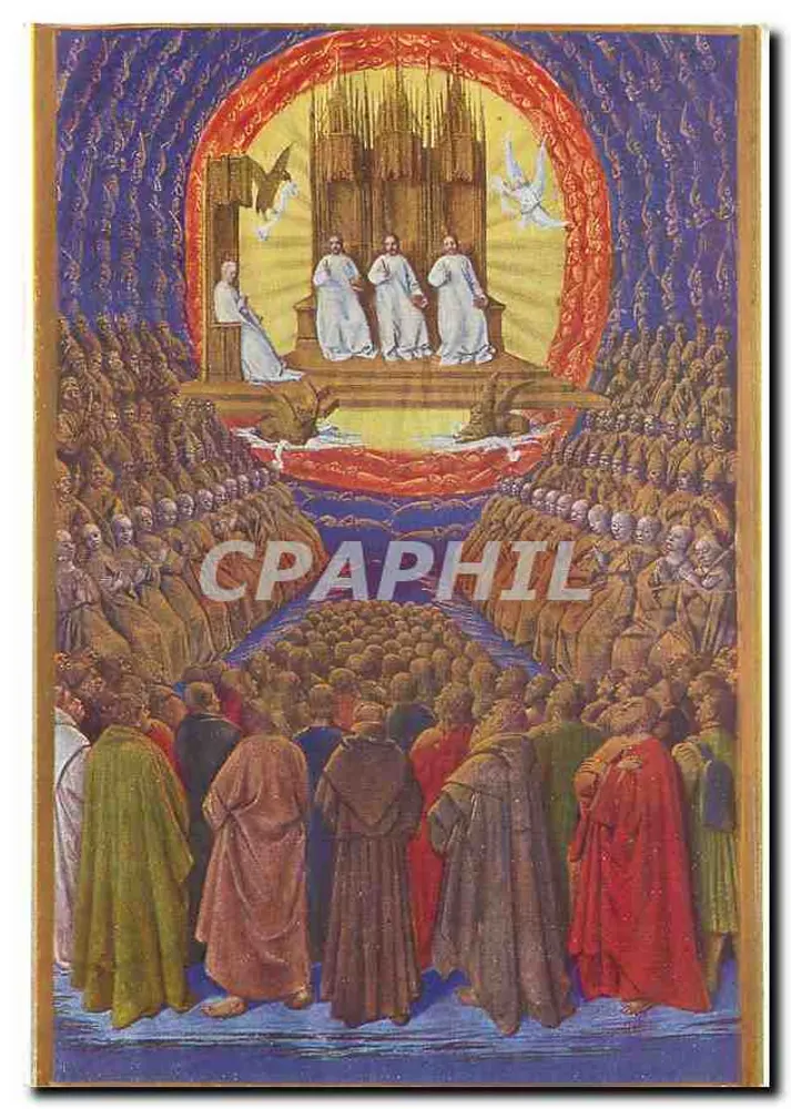 Krönung der Jungfrau — Miniatur von Jean Fouquet — Éditions N. LAMPL, Paris - Vorderseite