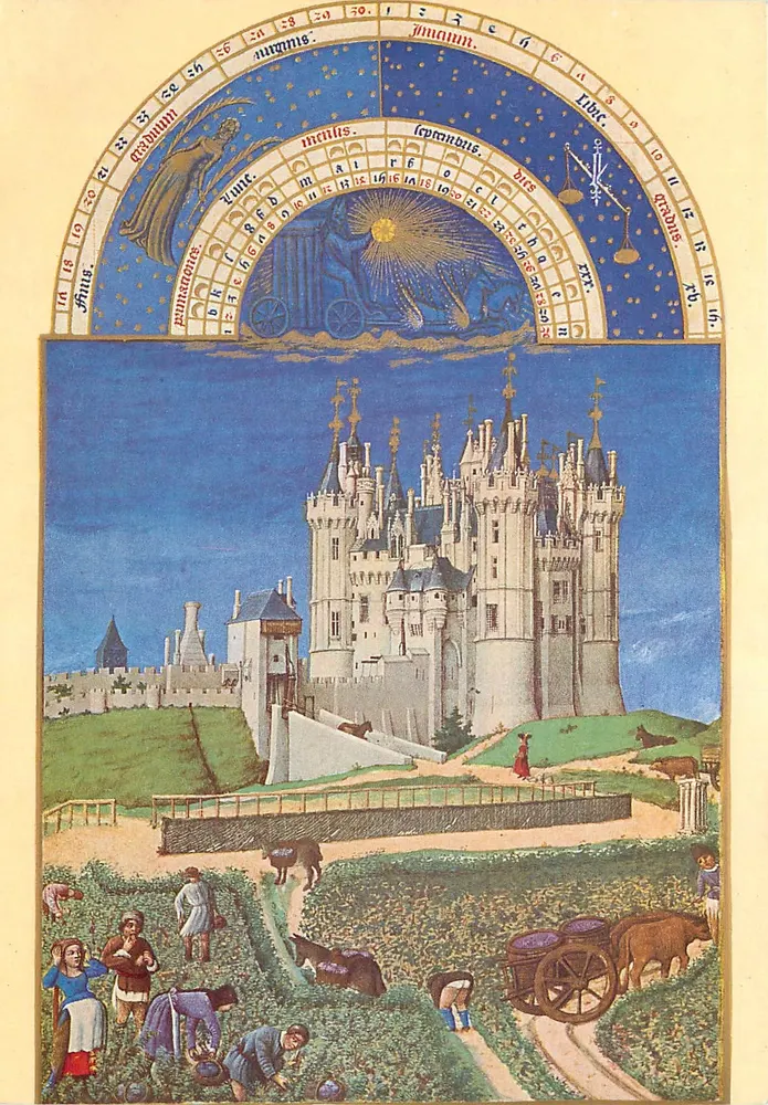 Castelo de Saumur — As três ricas horas do duque de Berry — Edições Nomis - Frente