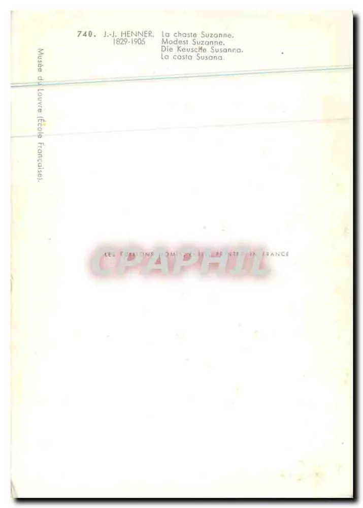 A Casta Suzana — J.-J. Henner — Museu do Louvre (Escola Francesa) - Verso