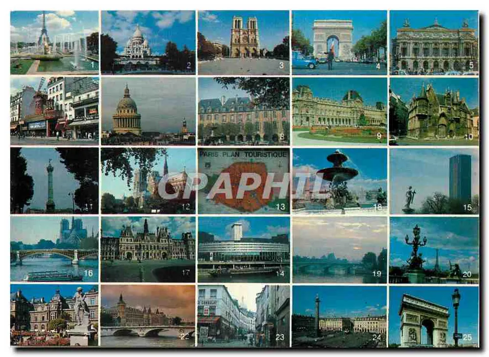 Paris — mapa turístico — edições image in - Frente