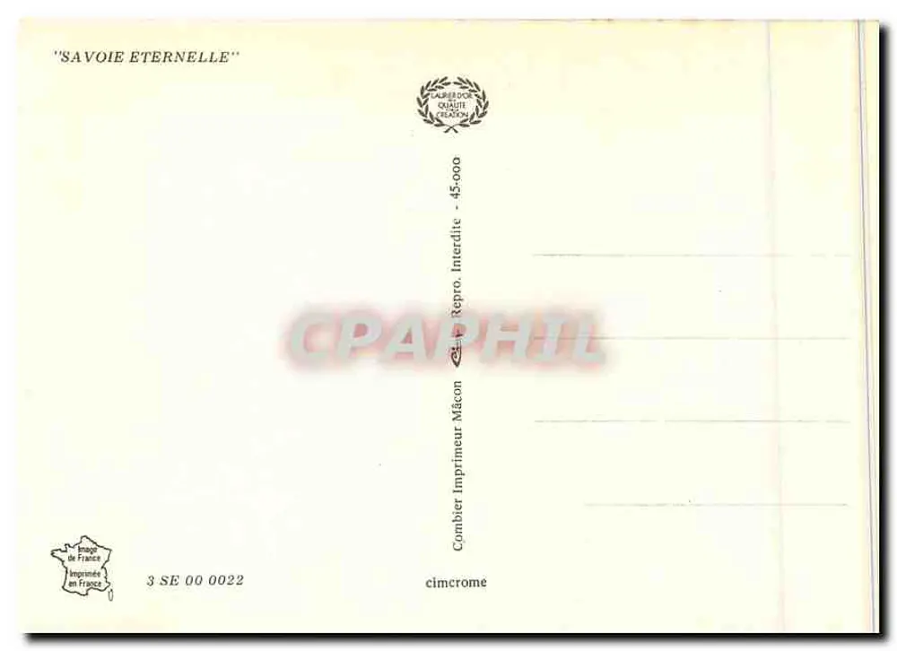 Operário savoês — oração humorística — Impressor Comibier Mâcon - Verso