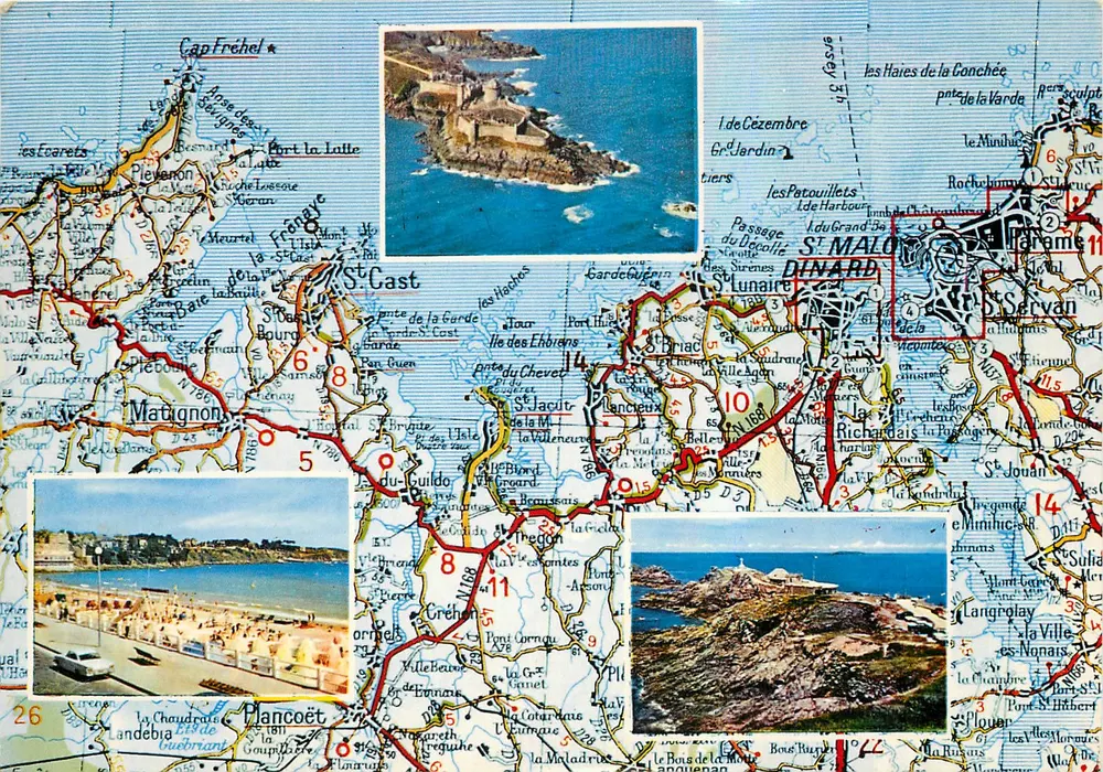 Cap Fréhel — Carte postale touristique avec cartes et photos — Éditeur Couleurs Naturelles, N° 16 - Frente