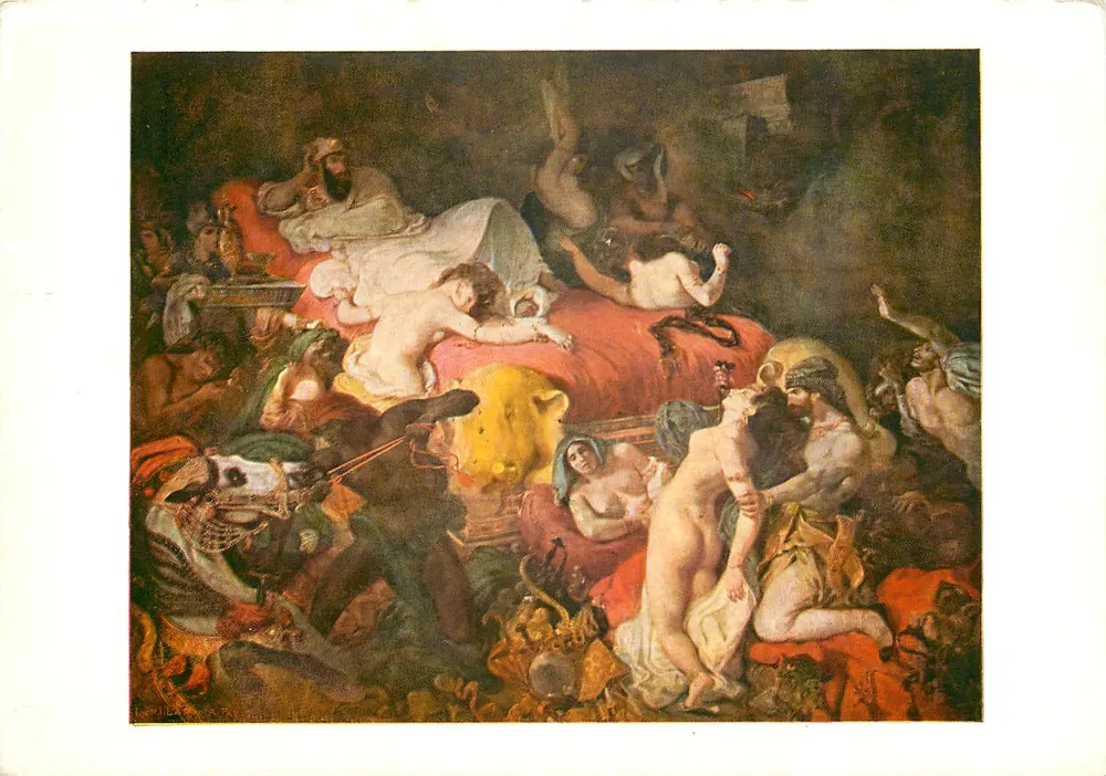 A morte de Sardanapale — Eugène Delacroix — Éditions Nomis, Paris - Frente