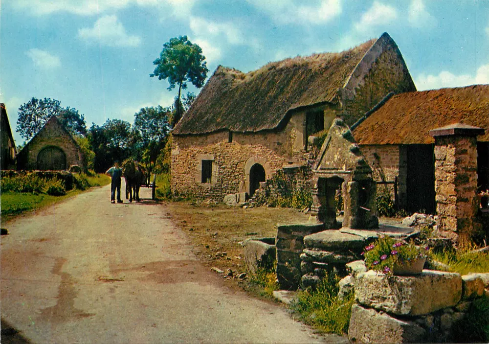Chaumières Bretanii — wydawca Pierre Artaud i Cie, 48000 St-Herblain - Awers