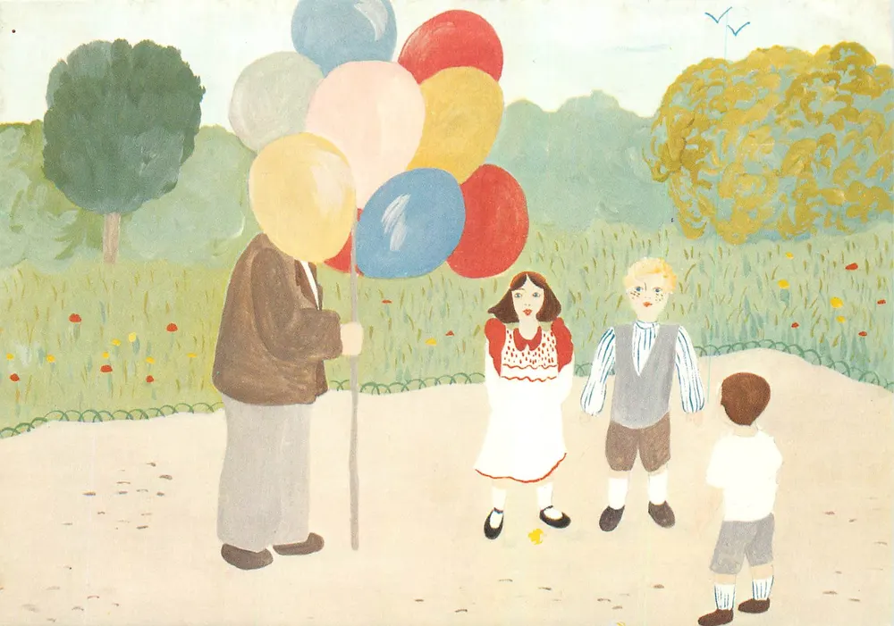 O vendedor de balões — C. Montoya — Éditions Decorèves, n°174 - Frente