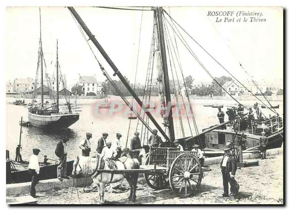 Roscoff (Finistère) — Il Porto e il Théven — Foto Phol - Recto