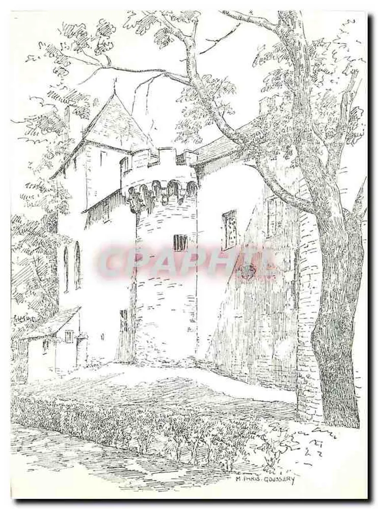 Schloss Rully — Burgund (13. bis 15. Jahrhundert) westliche Seite — M. Paris Gouassery - Vorderseite