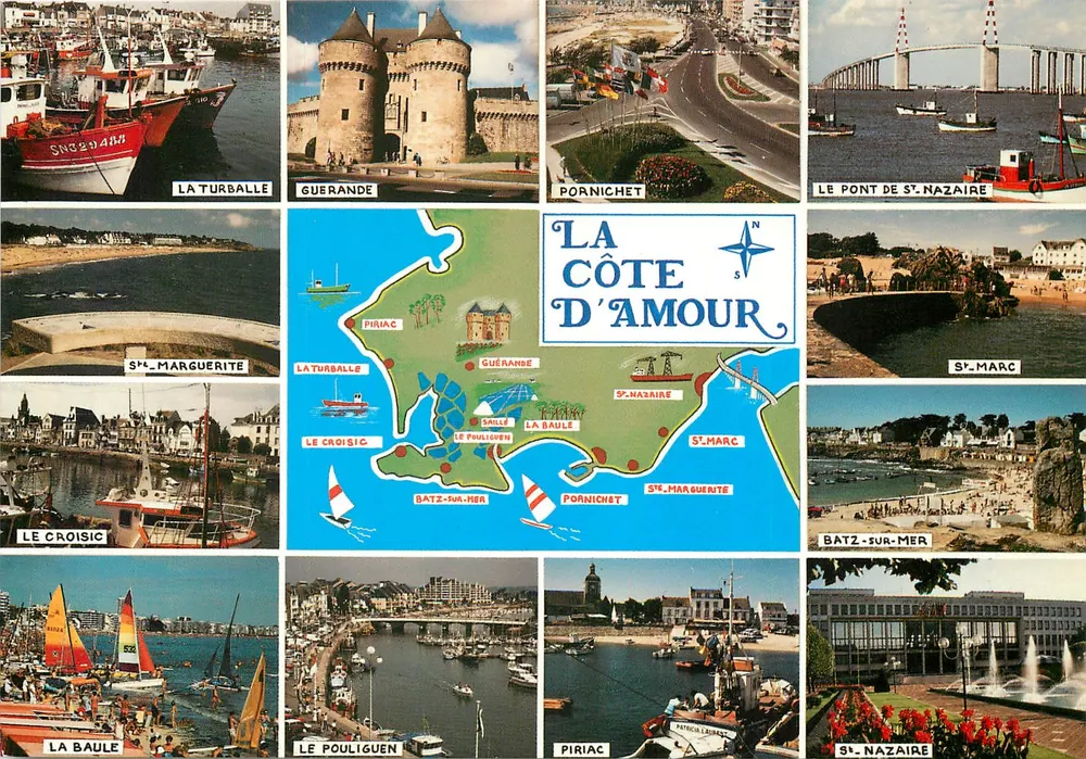 A Côte d'Amour — Loire-Atlântique — Edições Migeville-Deleville, n°101 - Frente
