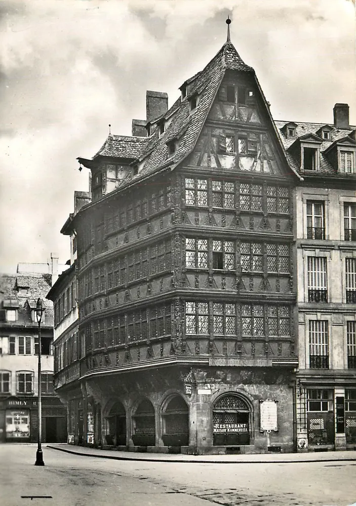 Casa Kammerzell — Estrasburgo — Editora Xecher & Cie, n° 857 - Frente