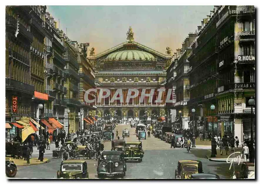 Parigi e le sue meraviglie — Piazza dell'Opéra (1854) — Guy, editore - Recto