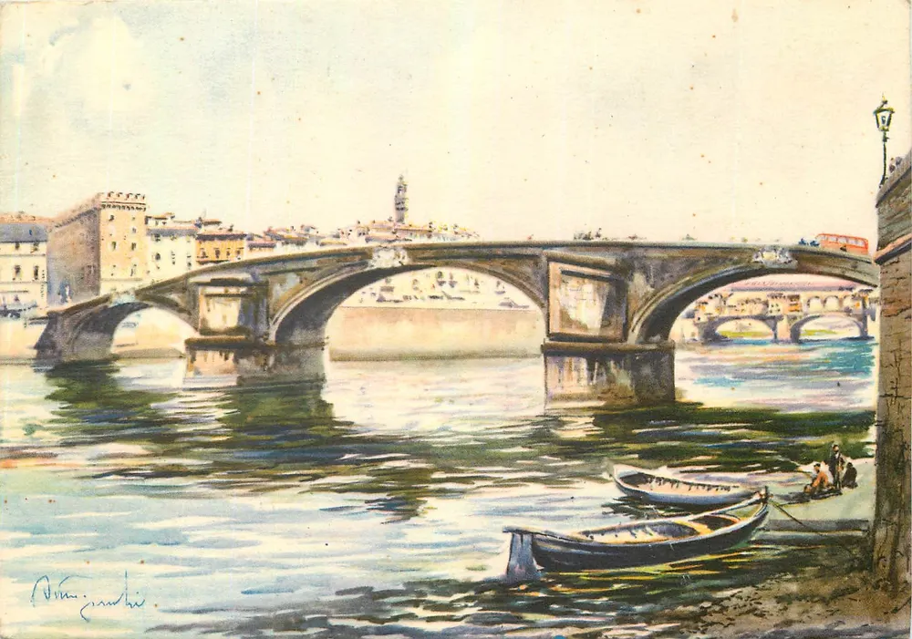 Ponte Santa Trinita — Florença — Casa Editrice Gino Giuffrida - Frente
