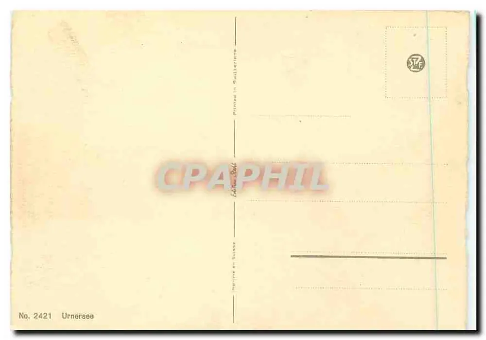 Lago Urnersee — Suíça — editor Marine et Suisse, n° 2421 - Verso