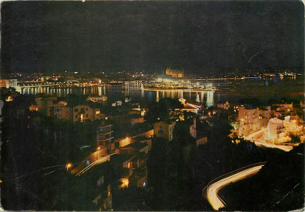 Palma (Mallorca) — Nachtsicht von Bonanova — Verleger P. M. C. 1061 - Vorderseite