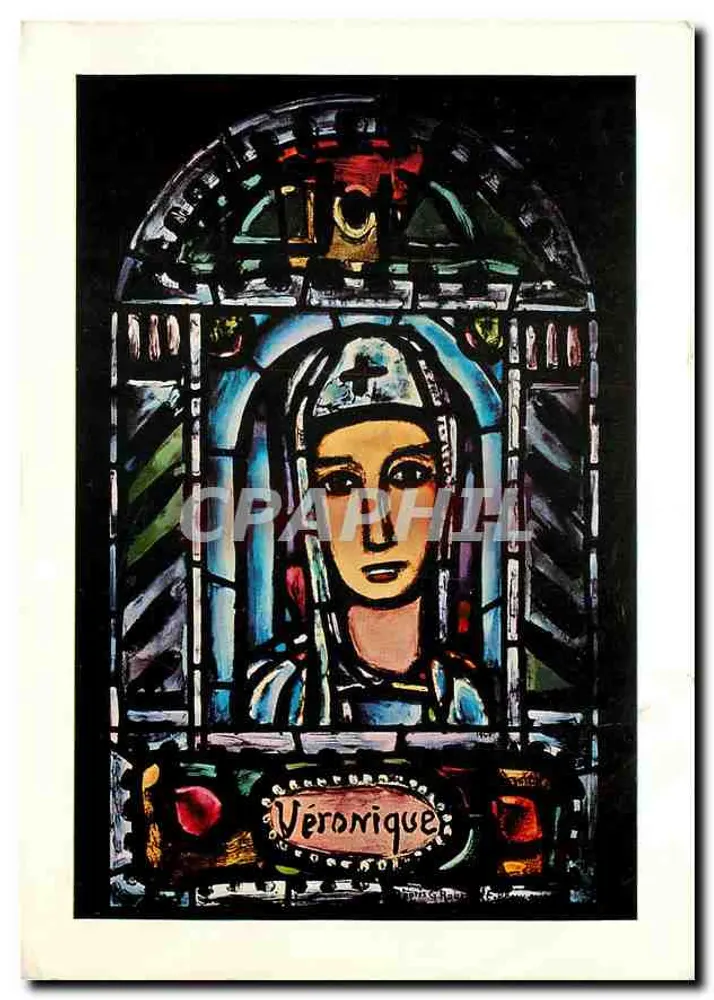 Véronique — Glasfenster der Kirche N.-D. de Toute-Grâce in Assy (Haute-Savoie) — Paroissiale Ausgaben von Assy - Vorderseite