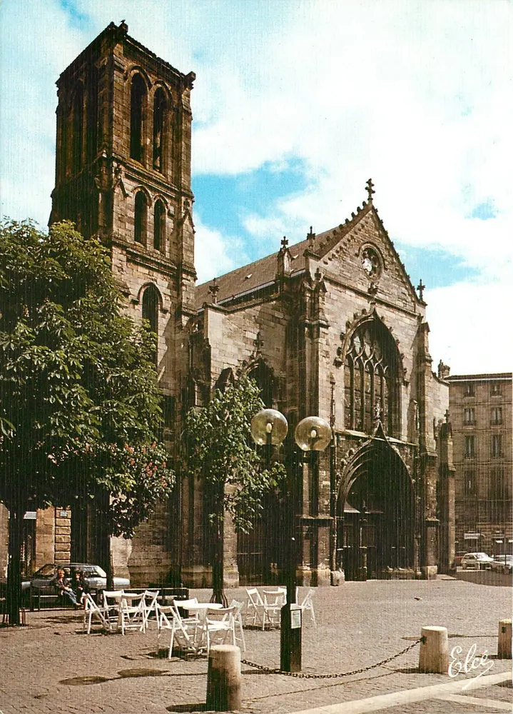Bordeaux — Piazza e chiesa di San Pietro — Editore Elce, n° 5719 - Recto
