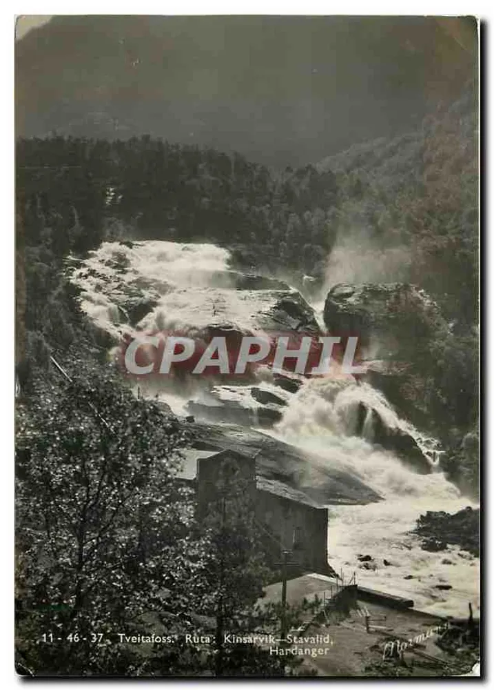 ट्वेइटा फॉस — हैंडंगर झरना और बांध, किंसारविक — प्रकाशक नॉर्मन्स, संख्या 11-46-37 - आगे