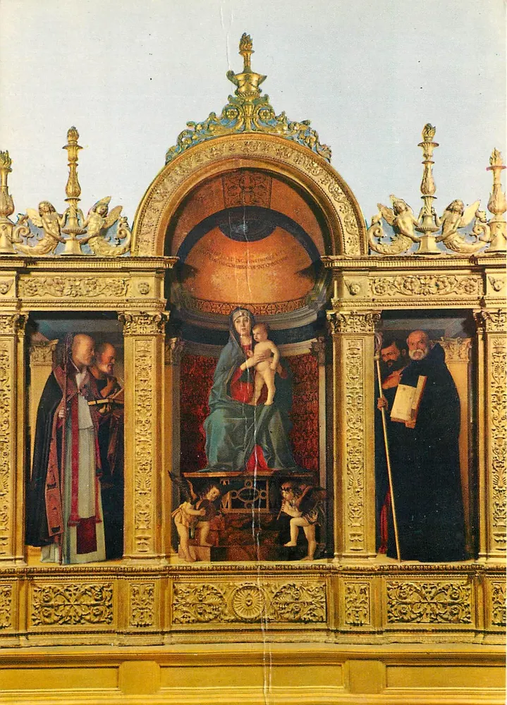 Vêneto - Veneza - Igreja de Santa Maria Gloriosa dei Frari - Triptyque de G. Bellini - Frente