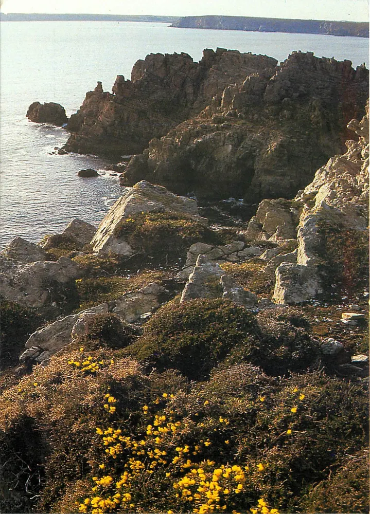 Die Küste in der Nähe des Schlosses Dinan — Finistère — Éditions du Daaré, Chateaulin - Vorderseite