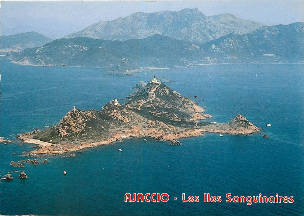 Ajaccio - De Sanguinarië - luchtfoto - Uitgave D. Resident in Corsica - Voorkant