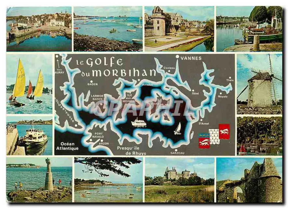 Der Golf von Morbihan — Panoramakarte — Editions Y. R. Chalot - Vorderseite