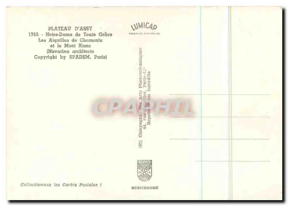 एस्सी के प्लेटो — नोट्र-डैम डी टूट ग्रेस — प्रकाशक लुमिकैप - पीछे