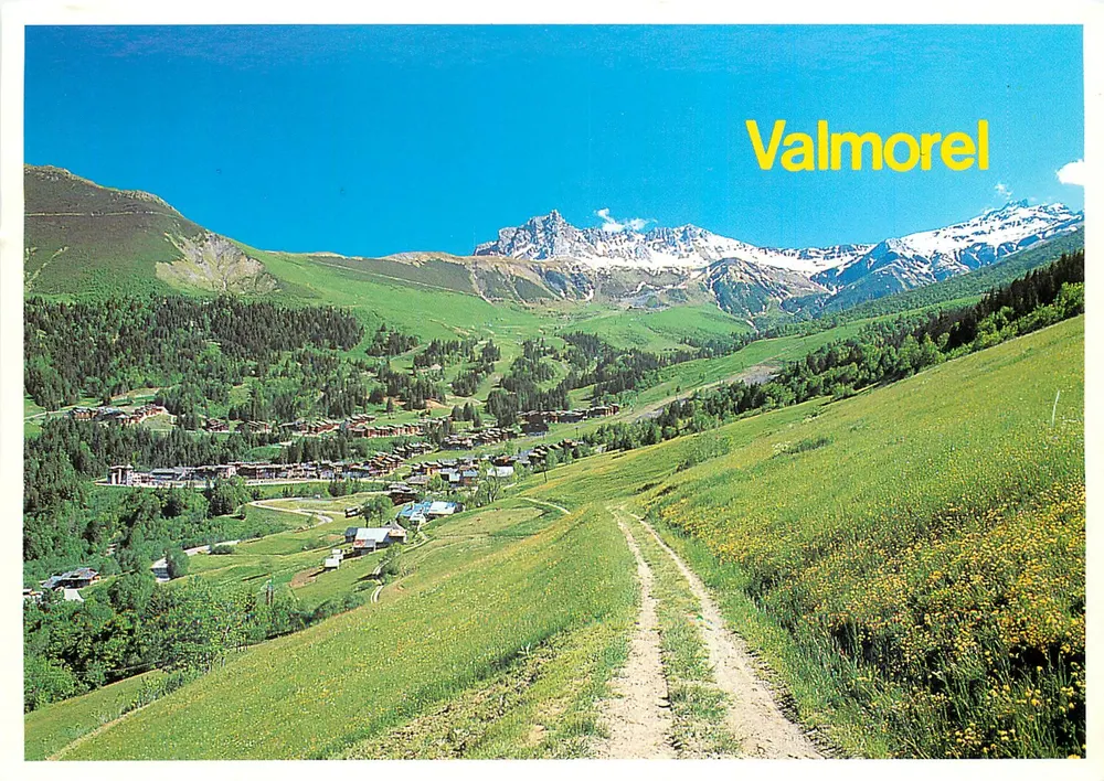 Valmorel — Allgemeiner Blick auf die Station — Ausgabe J-R. Francoz - Annecy - Vorderseite