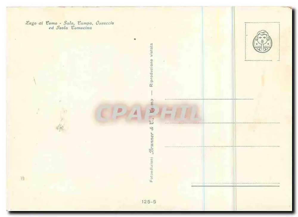 लागो डी कोमो — साला, कैम्पो, ओससुक्कियो — ब्रुनर & सी, संख्या 125-5 - पीछे