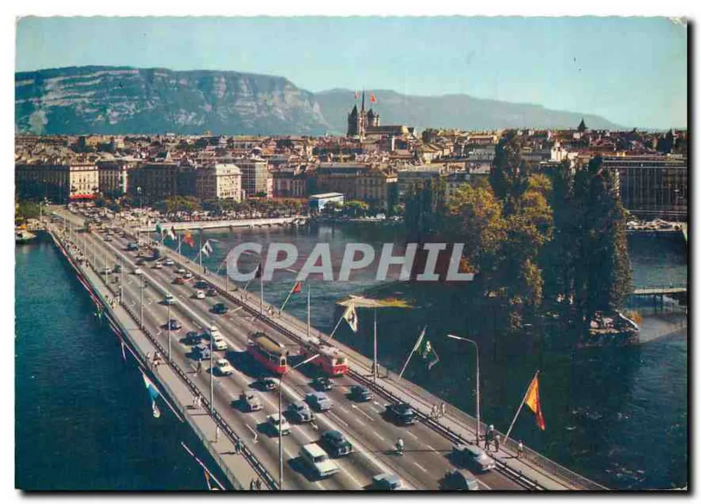 Ponte do Mont-Blanc — Genebra — Edições Jaeger - Frente