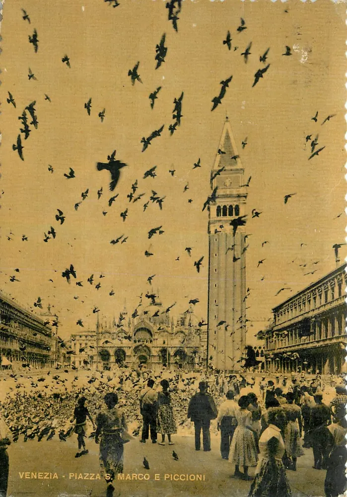 Veneza - Piazza S. Marco e Pombos — Editor Filli Serocchi, n° 4871-2 - Frente