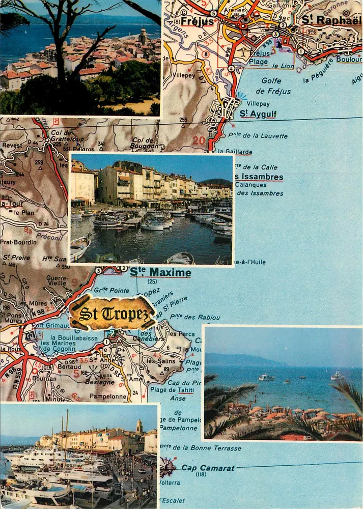 St Tropez — Fréjus — Karta Michelin nr 84 — 12. wydanie — Wydawnictwo AZUR FIVIERA - Awers