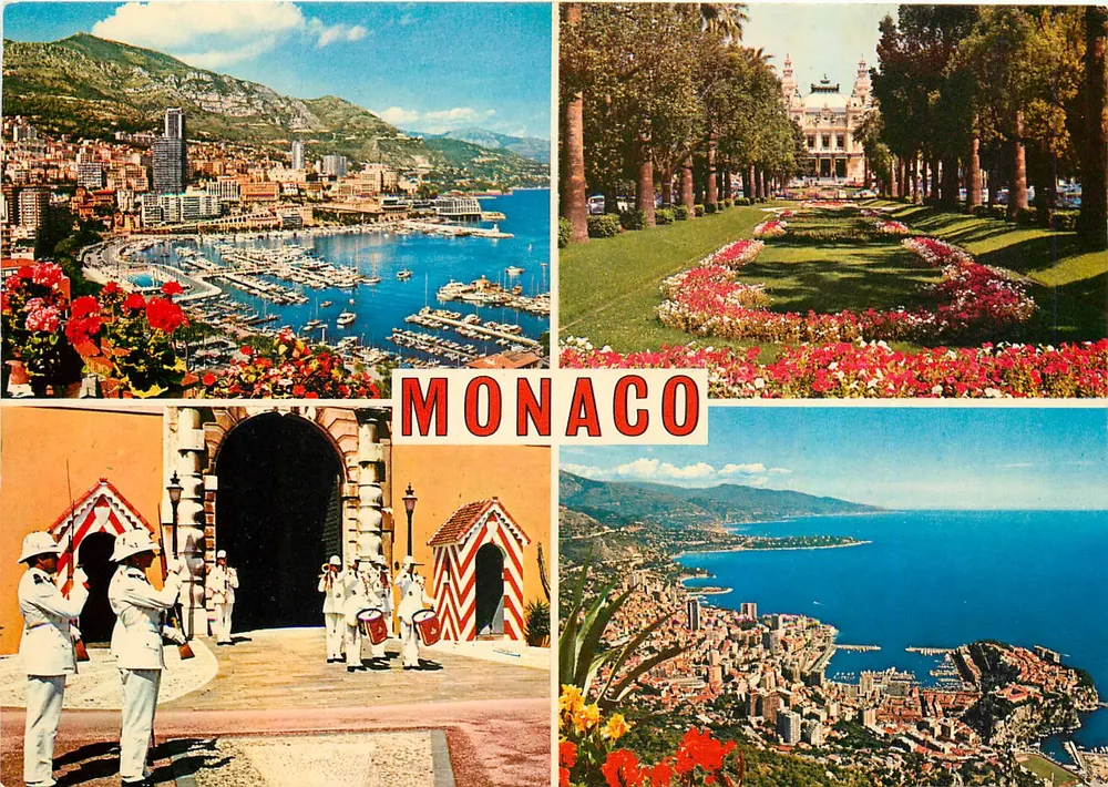 Monaco — Vue générale, Le Casino, Le Palais — Les Éditions Gilletta - Recto
