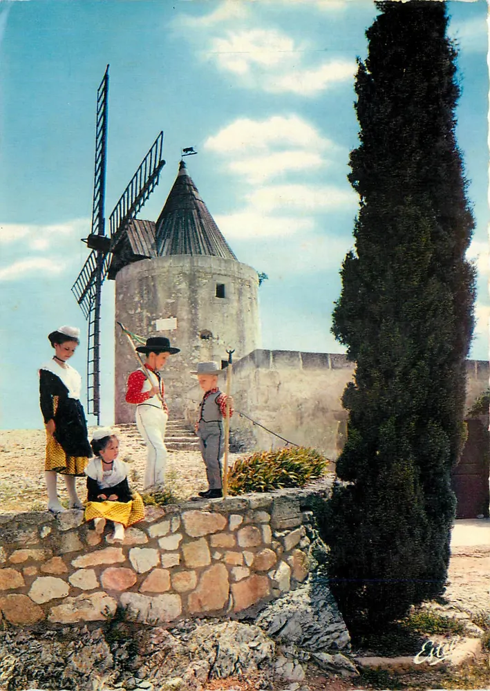 Il mulino di Daudet — Fontvieille (Bocche del Rodano) — Edizioni ESTEL & Cie - Recto