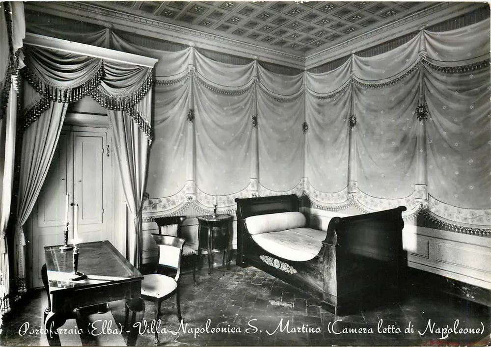 Portoferraio (Elba) - Villa Napoléonica S. Martino (Quarto de cama de Napoléon) - Frente