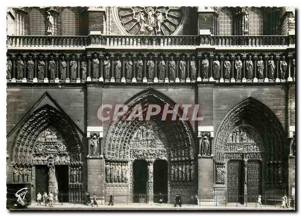 Notre-Dame de Paris — Portail Central — Éditeur A. Loconte - Recto