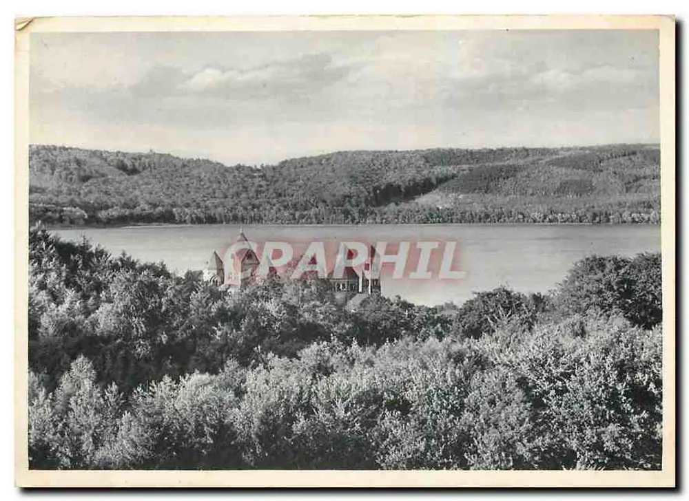 Maria Laach — Vista do sudoeste — Editor: Arz liturgica Werkstätten für Laacher Kunst, n° 436 - Frente