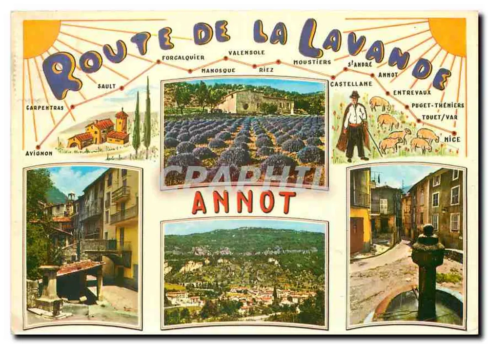 Rota da Lavanda — Annot — Éditions Photoguy des Bertardes - Frente
