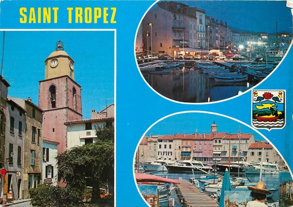 Saint Tropez — vista do porto e da torre — editor CPHIL - Frente